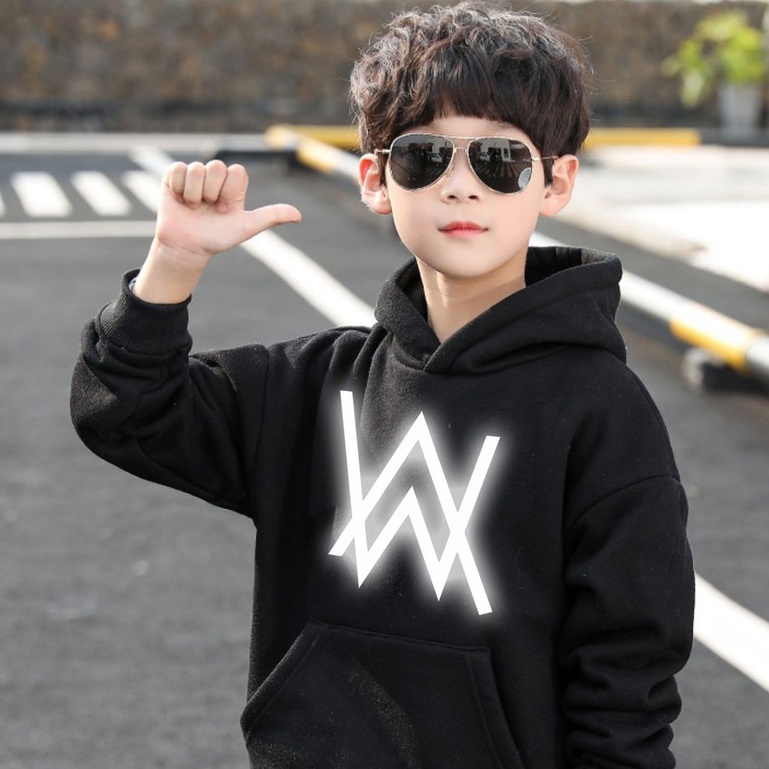 Áo hoodie phản quang Alan Walker trẻ em form rộng chất nỉ bồng cao cấp | BigBuy360 - bigbuy360.vn