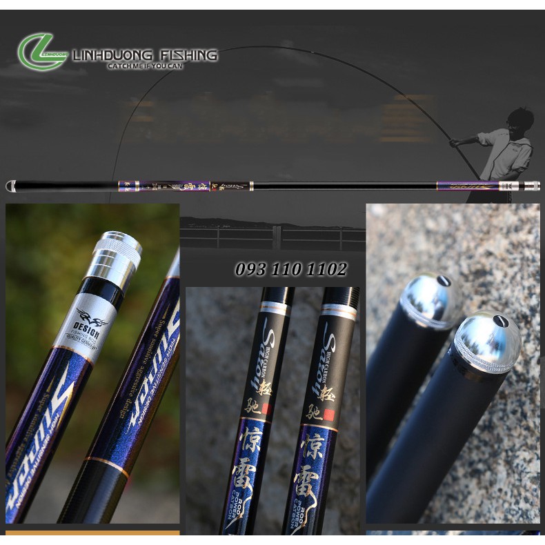 Cần câu tay Song Bảo - Kinh Lôi siêu nhẹ độ cứng 3H tinh tế.