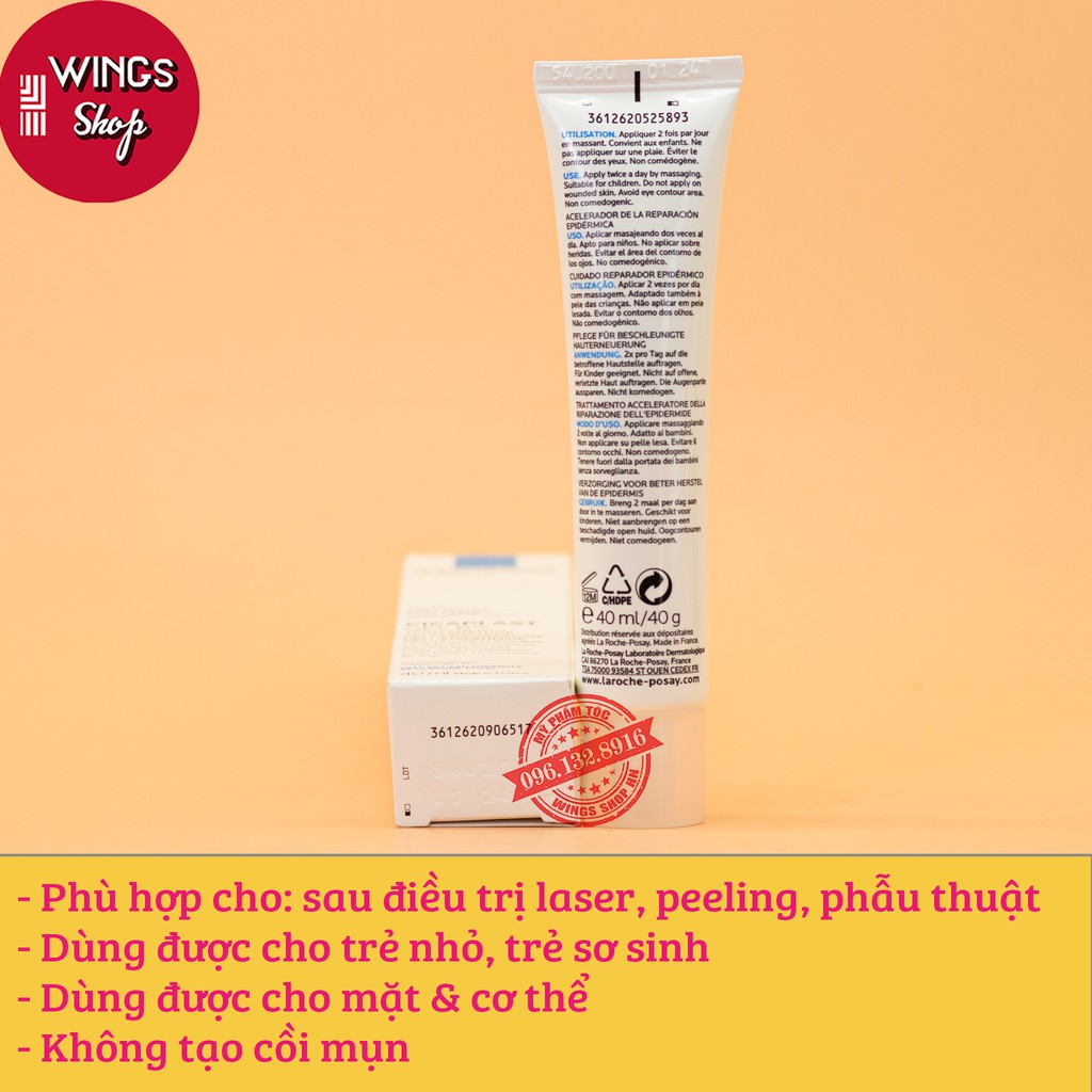 Gel B5 Giảm Thâm Phục Hồi Tổn Thương Da 40ml La Roche Posay Cicaplast