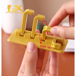 móc treo đồ 4 nhánh dán tường