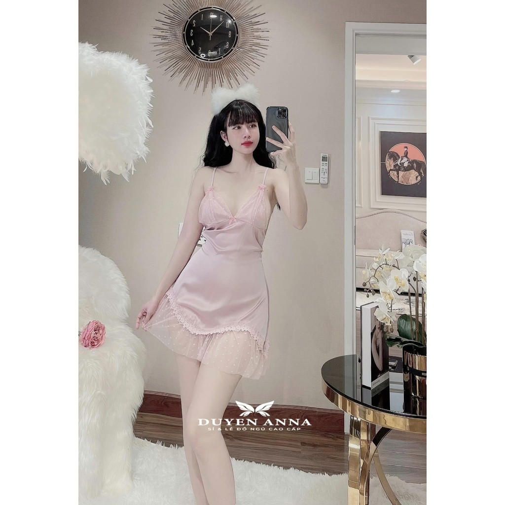 (Mã 59) Váy ngủ sexy cao cấp Đầm mặc nhà gợi cảm quyến rũ