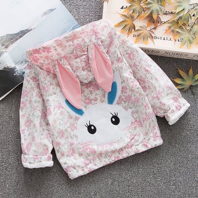 Áo khoác tai thỏ dễ thương cho bé gái | BigBuy360 - bigbuy360.vn