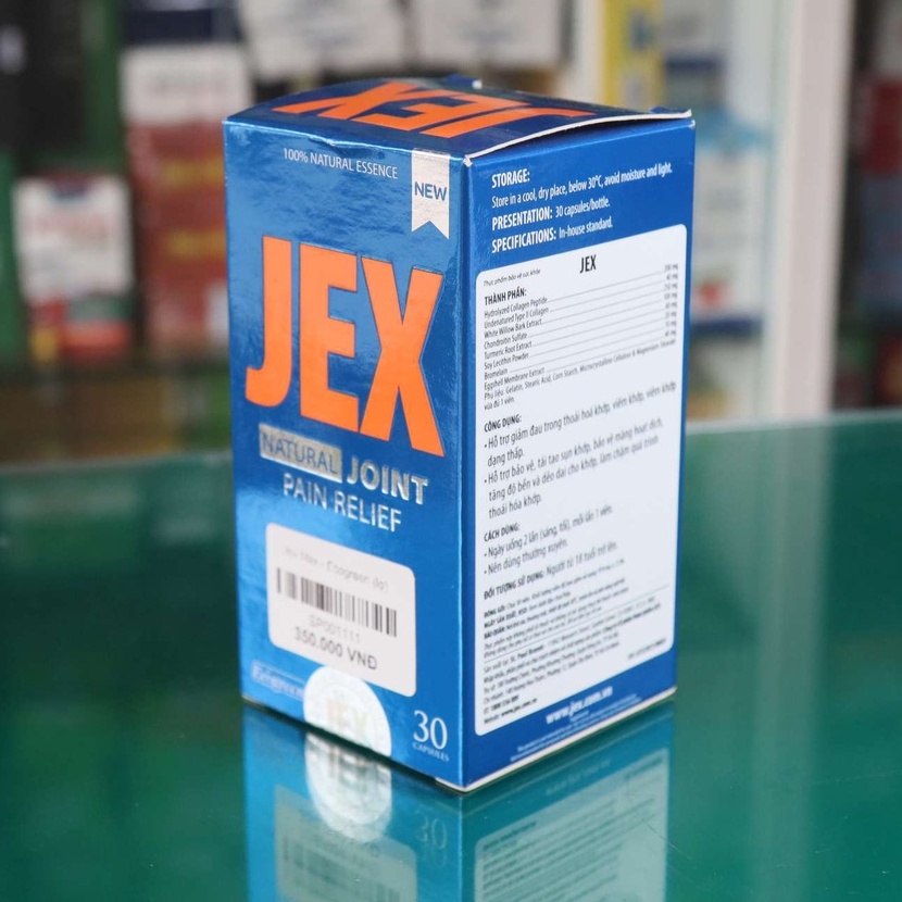 {Mẫu mới} Jex Max - hỗ trợ giảm đau, tăng cường tái tạo sụn khớp, tăng độ bền, dẻo dai, giảm đau xương khớp (30 viên)