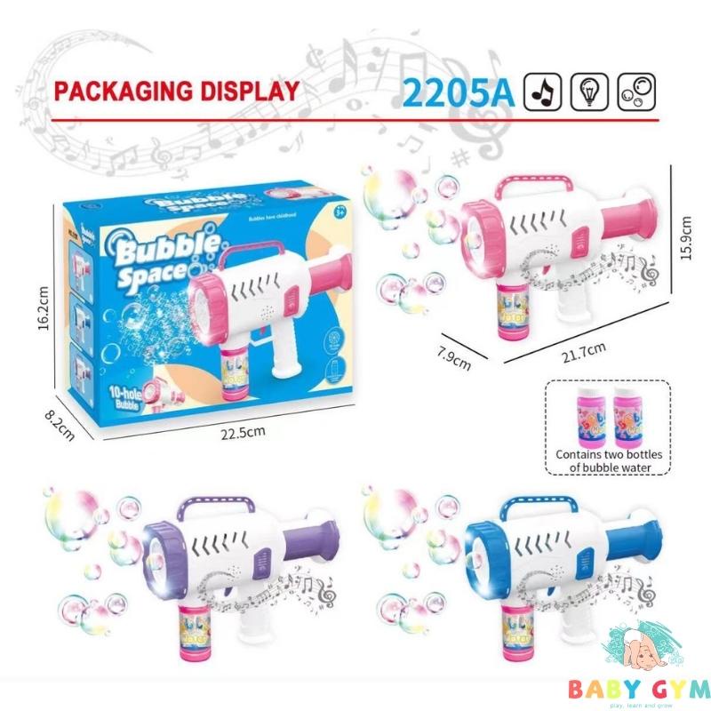Súng bắn bong bóng xà phòng, nhiều mẫu, siêu mạnh, tặng kèm pin, máy thổi bong bóng  - BABYGYM