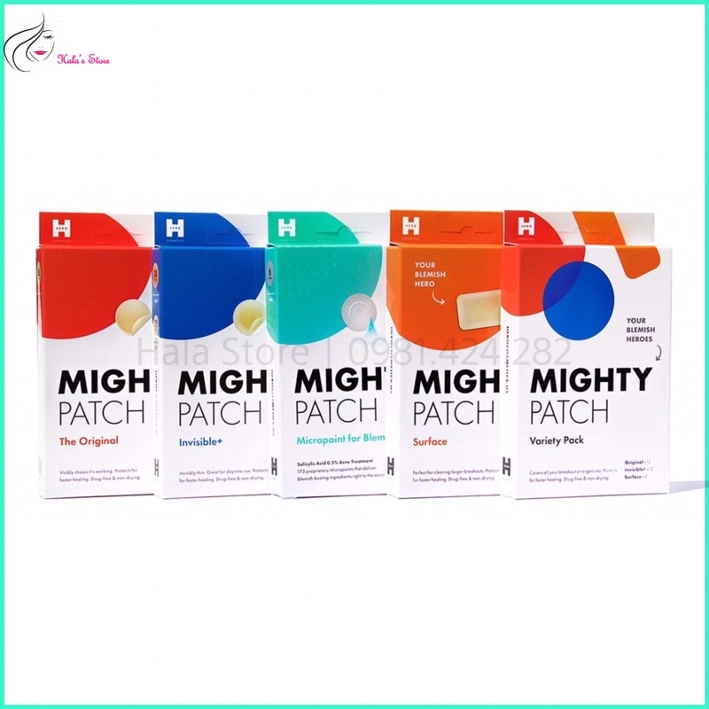 Miếng dán xẹp mụn Hero Cosmetics Mighty Acne Pimple Patch Duo