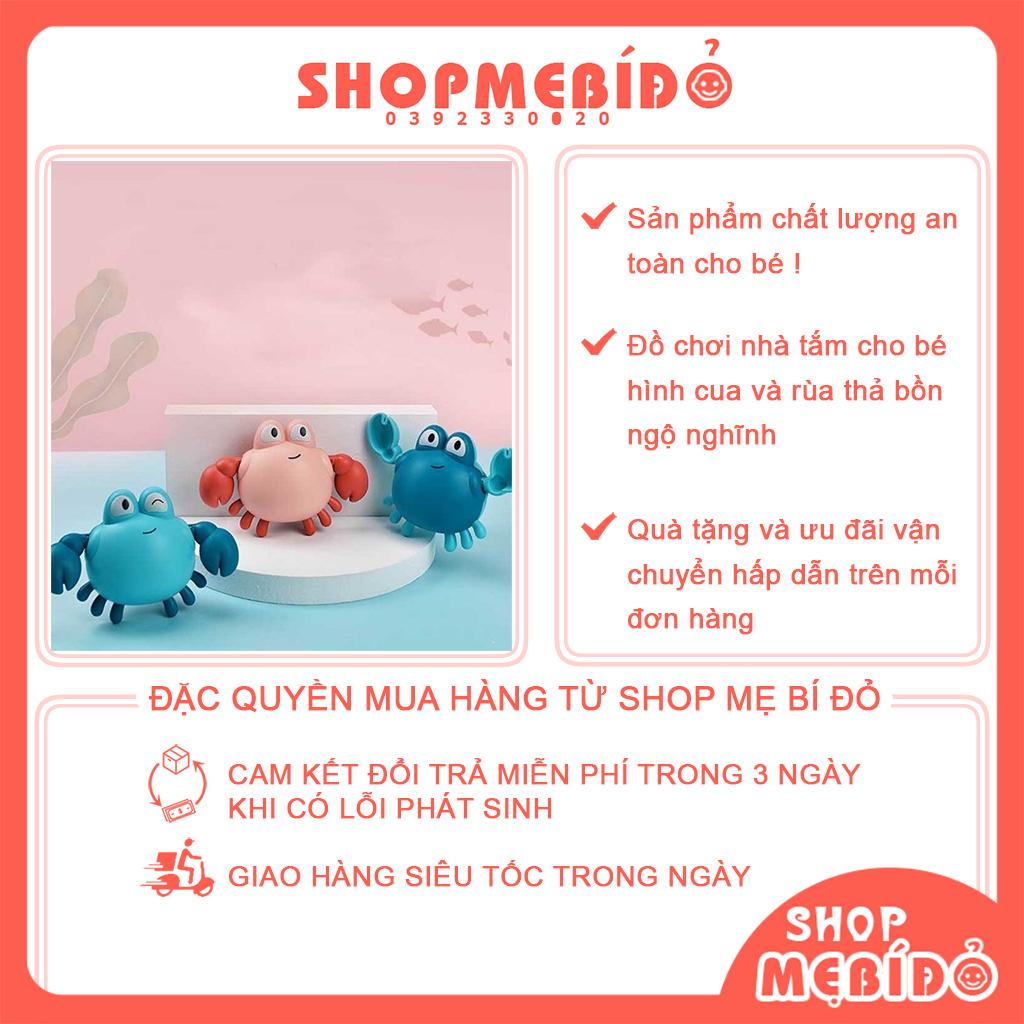Đồ Chơi Nhà Tắm Cho Bé Hình Cua Và Rùa Thả Bồn Ngộ Nghĩnh Shop Mẹ Bí Đỏ PK80