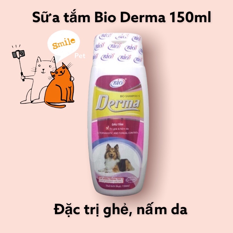 SỮA TẮM TRỊ VIÊM DA, HỖ TRỢ DA CHÓ MÈO BIO DERMA 150ML