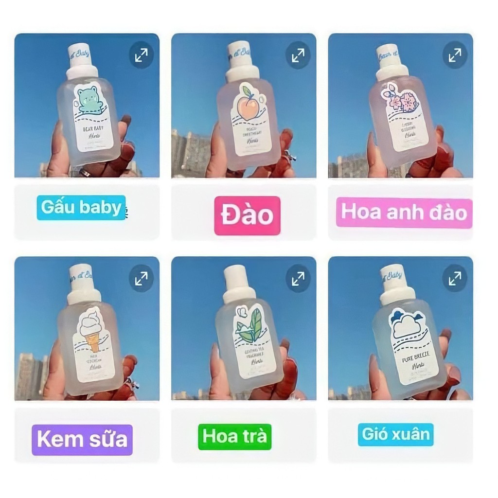 Nước hoa Hanlu Baby Bear 50ml Dạng Xịt Thơm Body Hương Nhẹ Nhàng Quyến Rũ - Sarah Beaute MP14 | BigBuy360 - bigbuy360.vn