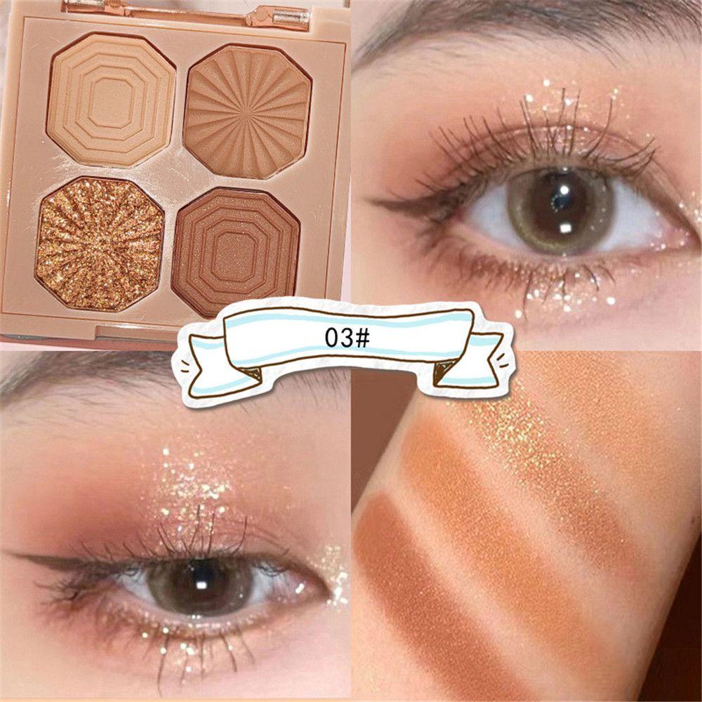Bảng Phấn Mắt BORAG Màu Lì Và Ánh Nhũ Kết Hợp Thời Trang