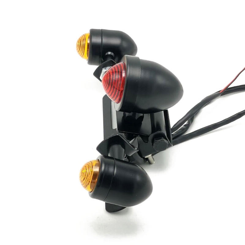 1 Đèn Phanh Dừng Xe Máy Màu Đen Bạc 2 C Chất Lượng Cao