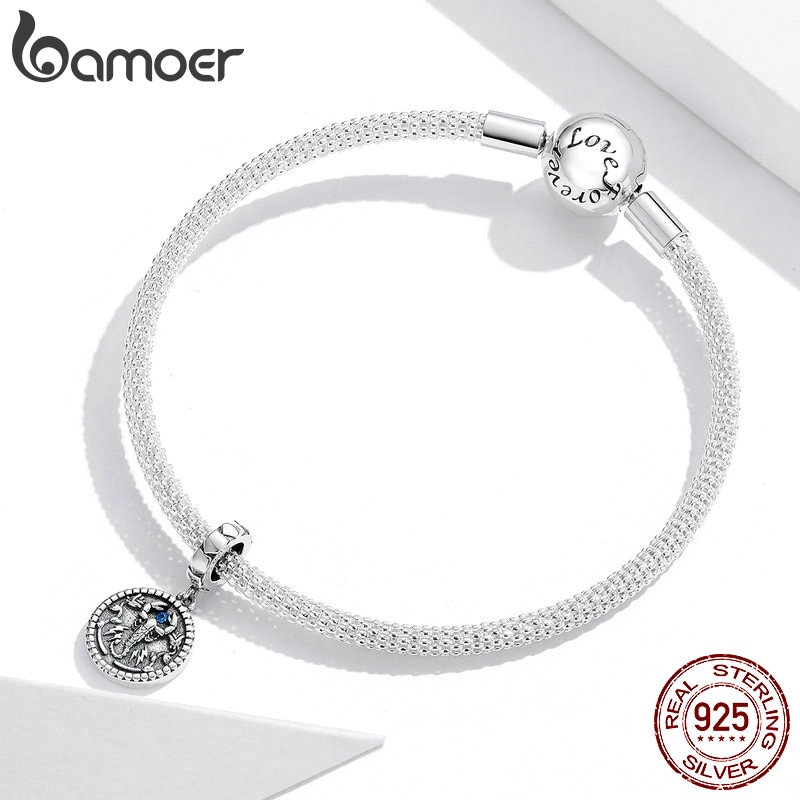 Mặt Nữ Trang Bamoer SCC1503 Chất Liệu Bạc 925 Hình Bọ Cạp Cho Vòng Đeo Tay Độc Đáo