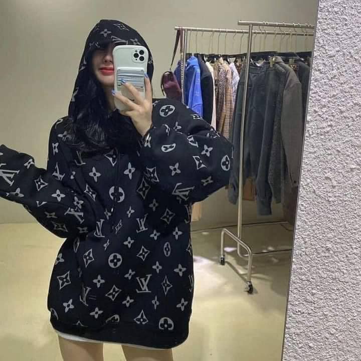 💖FREESHIP💖Áo Nỉ Hoodie LV Fom Rộng Chất Nỉ Ngoại Hình In Nét Căng | BigBuy360 - bigbuy360.vn