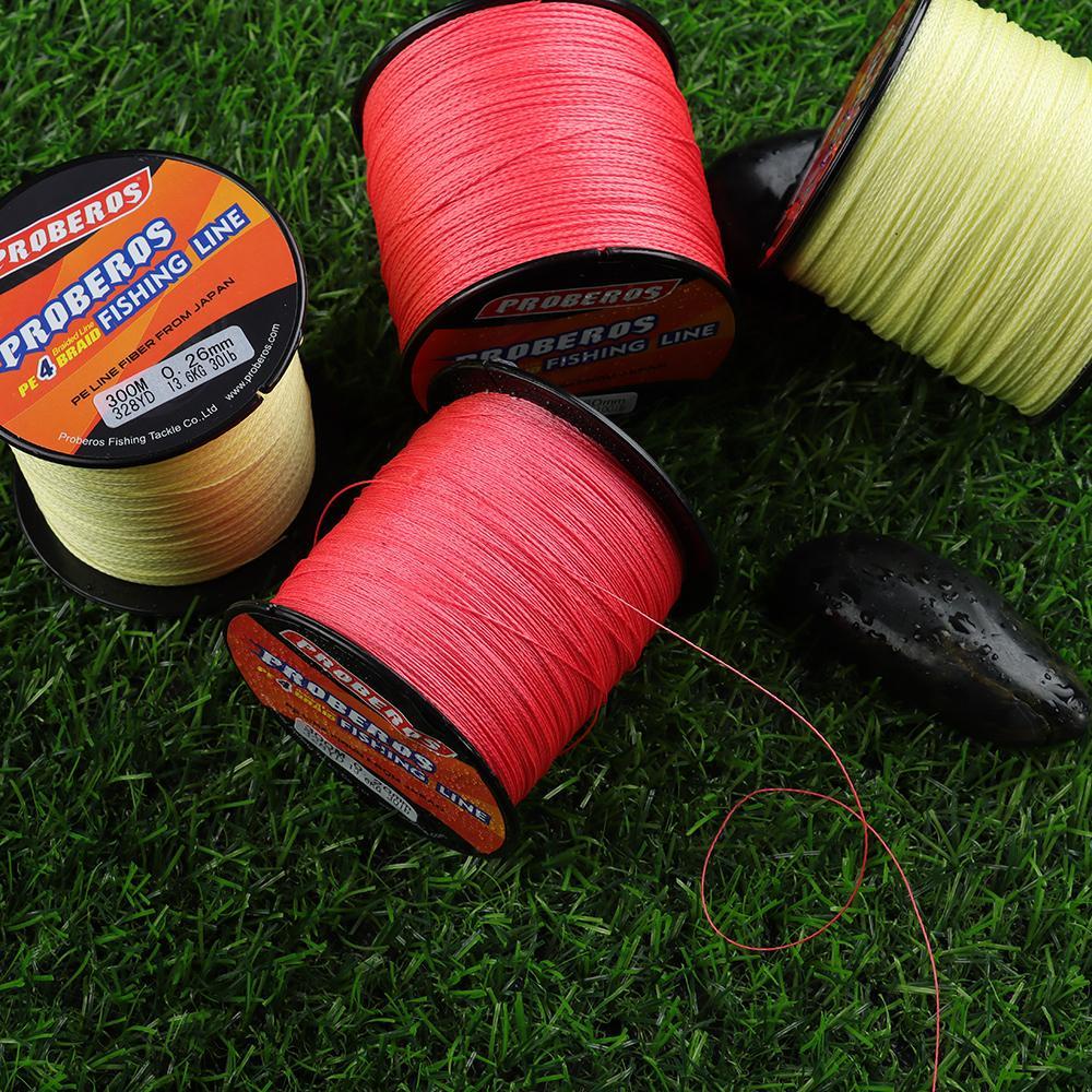 Cuộn Dây Câu Cá 300M Bằng PE Bện 4 Sợi Dài 300M