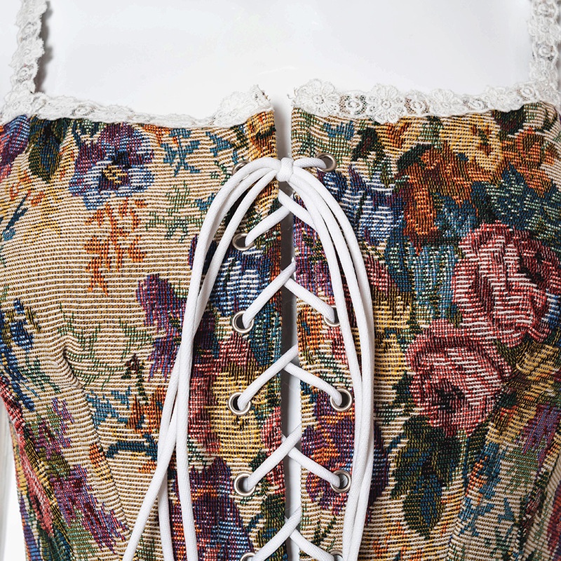 DUNEA Áo Lót Hai Dây Phối Ren In Họa Tiết Thiết Kế Mới Thời Trang Dành Cho Nữ