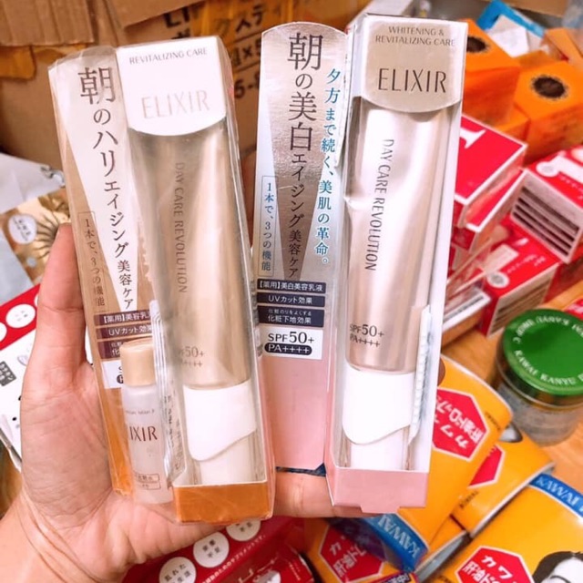 Kem dưỡng ngày elixir spf50