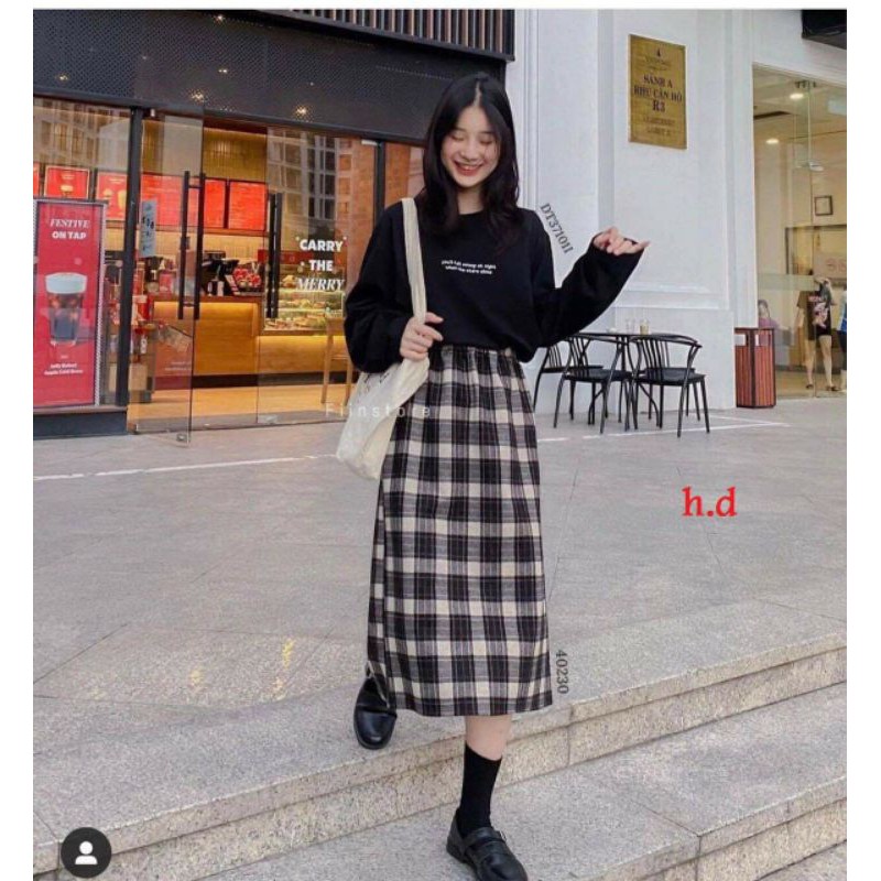 [Mã FAMAYWA giảm 10K đơn 50K] Chân váy dài qua gối, chân váy nữ kẻ caro, chân váy nữ unisex giá rẻ nhất Shopee | BigBuy360 - bigbuy360.vn