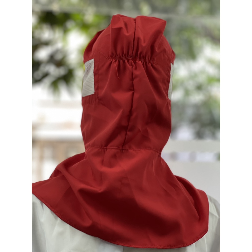 NÓN TRÙM MÀU ĐỎ THỦY SẢN CHUYÊN DỤNG _ HÌNH CHỤP THẬT