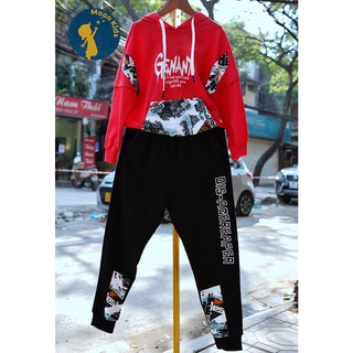 Bộ hoodie GENAIN kiểu dáng sporty (size từ 20-45kg)