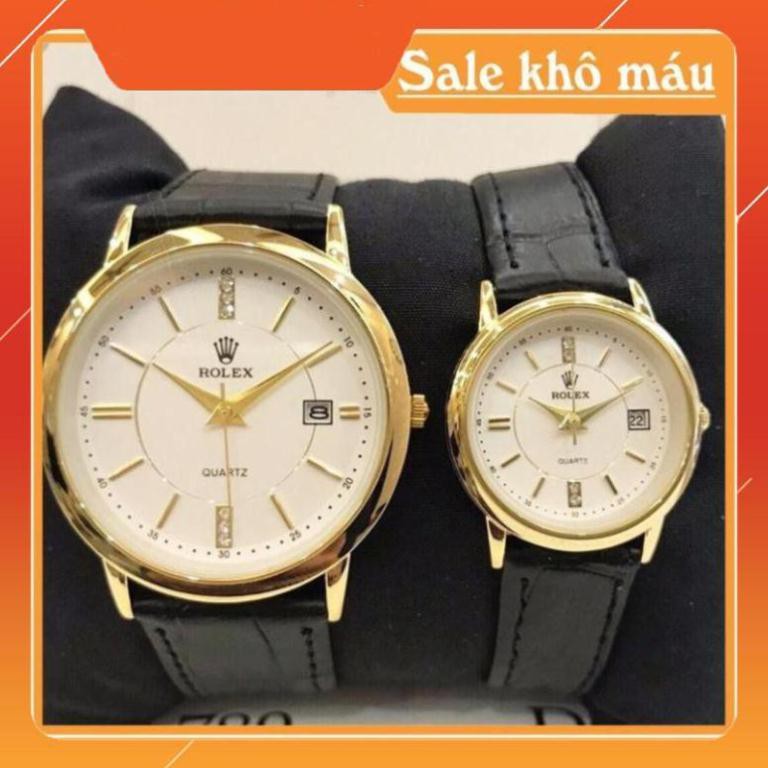 [Siêu Phẩm]  [Free Sip]  [Siêu Phẩm]  Đồng hồ cặp đôi Nam (nữ) Rolex RL110 Class dây da cao cấp -MTP-STORE