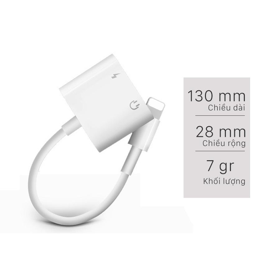 Cáp Chuyển Đổi Sang 3.5mm Kèm Chân Sạc