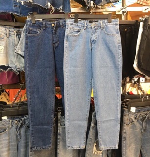 Quần baggy bò rách gấu