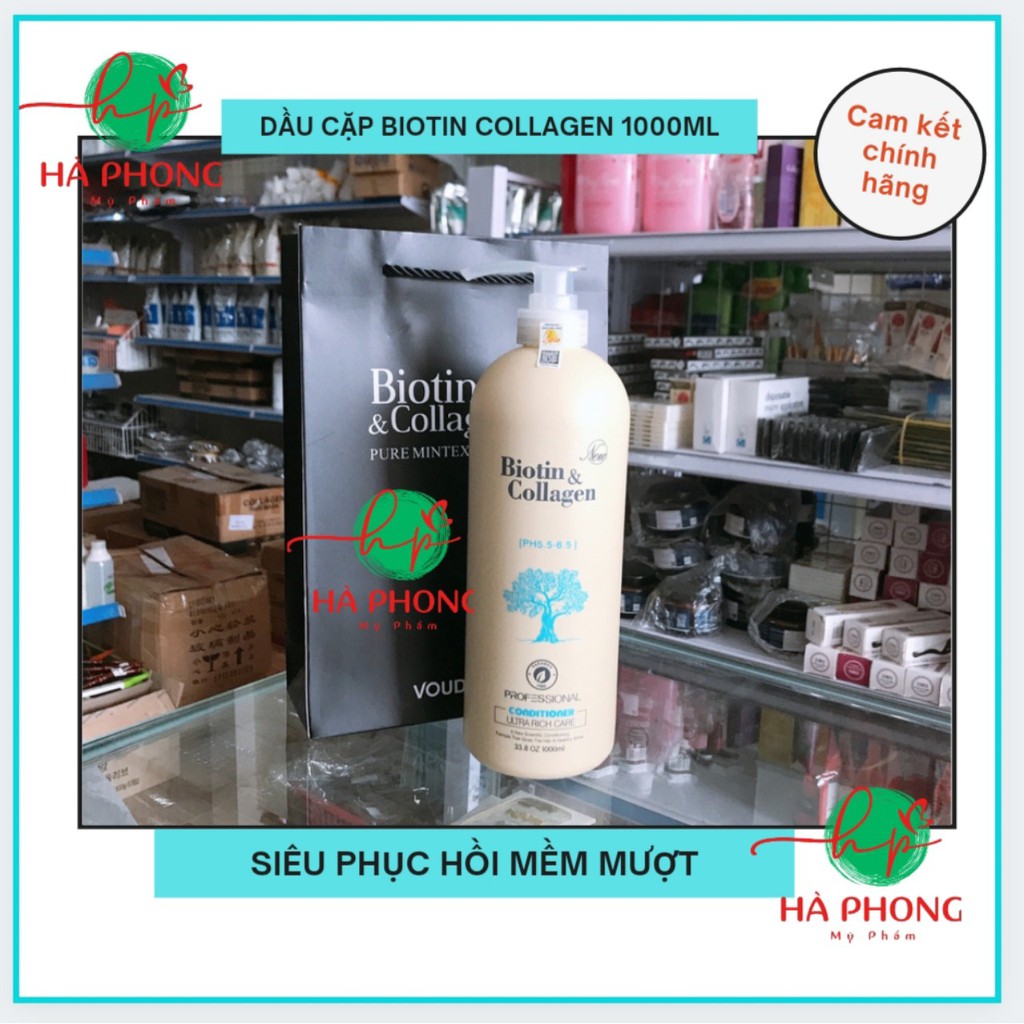 [Chính hãng] Cặp Dầu Gội Xả Biotin Collagen, Giảm Rụng Tóc,Phục Hồi Tóc Khô Xơ, Hư Tổn Cặp 2000ml