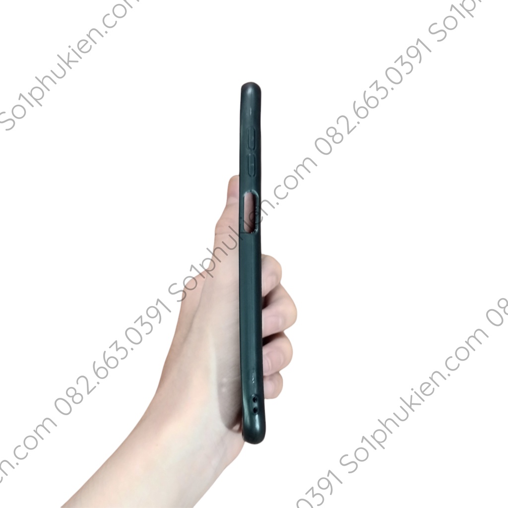 Ốp lưng Samsung a12 dẻo đen vân giả da bền đẹp