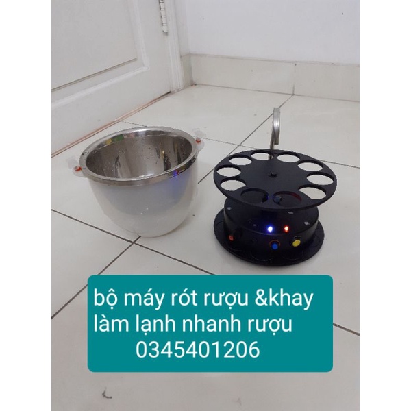 máy rót rượu tự động nhiều ly-khay ướp lạnh.