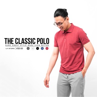 Áo thun polo Routine mới vải xược cực đẹp - 2 màu Đỏ/Đen