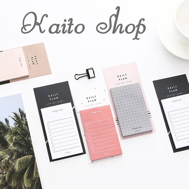 Giấy Ghi Chú Kế Hoạch Tiện Dụng 50 Tờ - Giấy Note Planner Lịch Trình Hàng Ngày