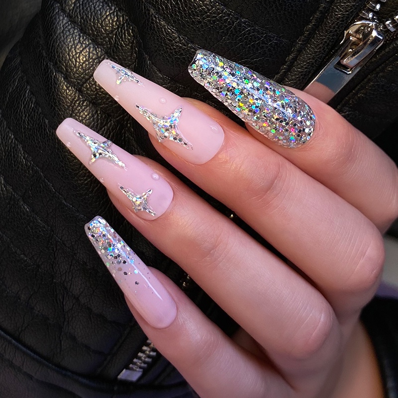 Sơn Móng Tay Gel UV Màu Sắc Lấp Lánh Thời Trang