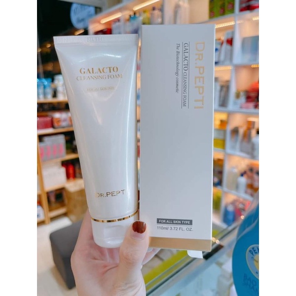 Sữa Rửa Mặt Tạo Bọt Dr.Pepti Galacto Cleansing Foam 110ml