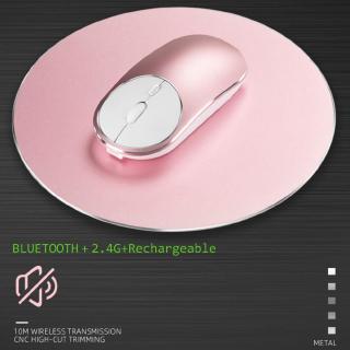 Chuột Bluetooth Không Dây 2.4g Siêu Mỏng Chất Liệu Hợp Kim Nhôm