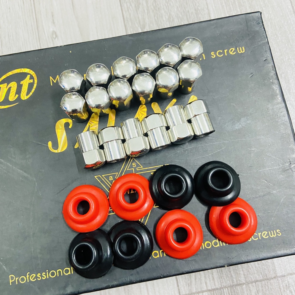 (ĐƠN GIẢN LÀ ĐẸP) COMBO NẮP VAN VÒI XE MÁY NHÔM VÀ TÁN CAO SU VAN VÒI GẮN XE MÁY