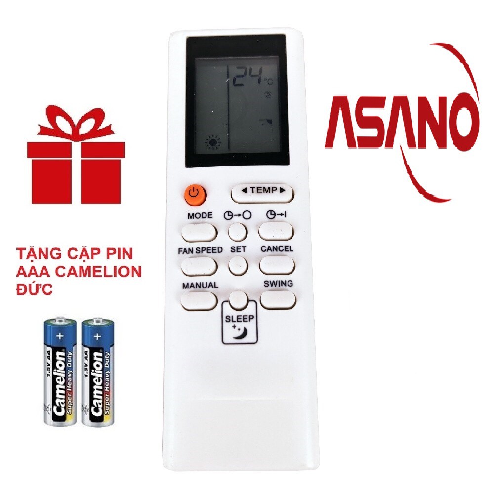 Remote máy lạnh ASANO mẫu 1 - Điều khiển điều hòa ASANO