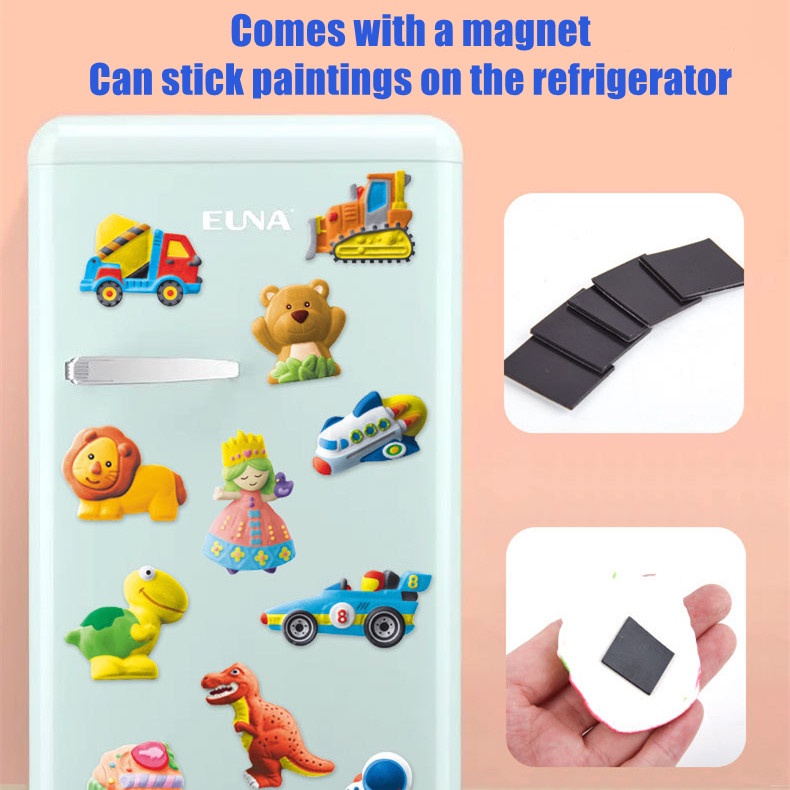 SABUY Tự làm Sơn Thạch cao Búp bê Trẻ em Tranh Vẽ Mô hình Thạch cao Đồ chơi