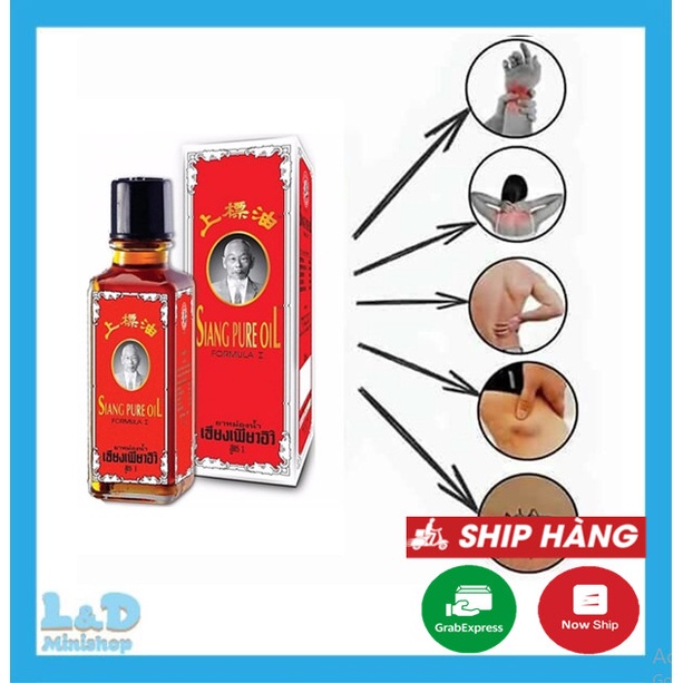 Dầu Gió Ông Già Siang Pure Đỏ 25cc