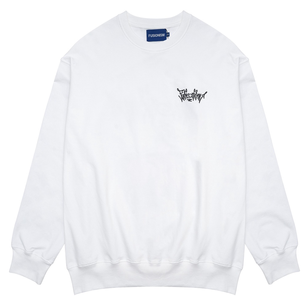 Áo Sweater in hình Heaven Sent Fusionism - Màu Trắng - Unisex - Form Oversize