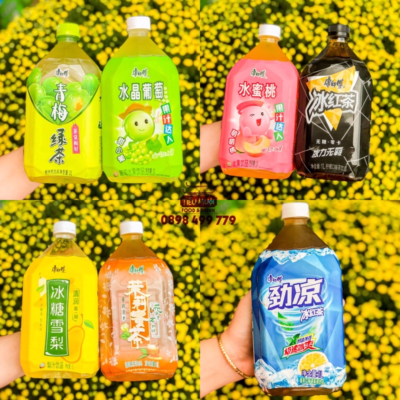 1 Chai NƯỚC ÉP LÊ siêu to khổng lồ đủ vị 1000ml nội địa Đài Loan cực thanh mát