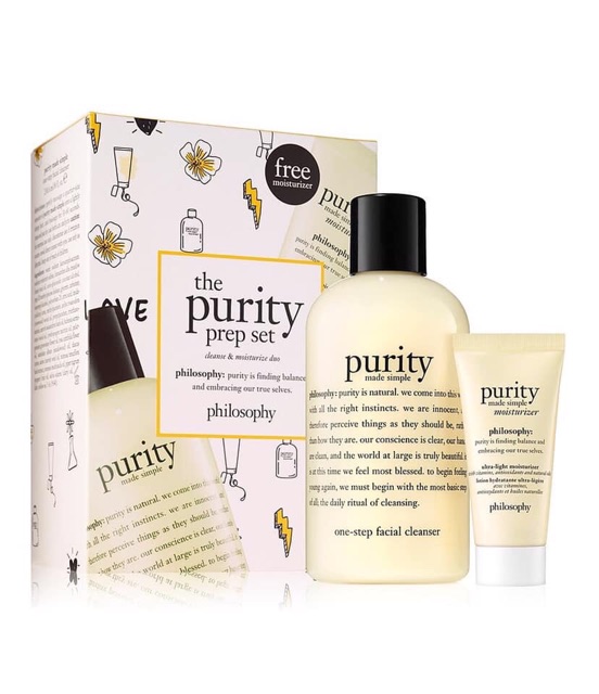 Sữa rửa mặt dịu nhẹ Philosophy Purity 3 in 1 Multitasking Cleanser 90ml