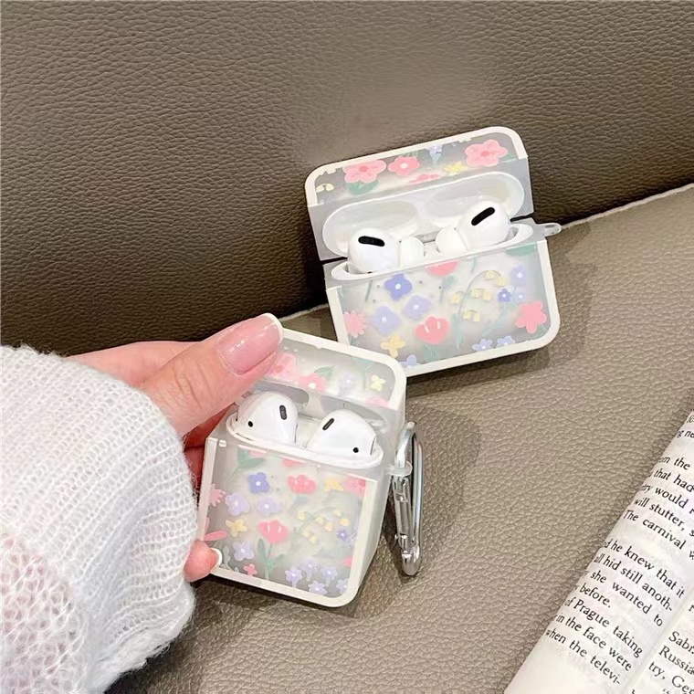 Ốp Hộp Đựng Tai Nghe Nhét Tai Silicon Mềm Hình Tranh Sơn Dầu Cho AIRPOD 3 airpods 2 / 1 / Pro / pro2