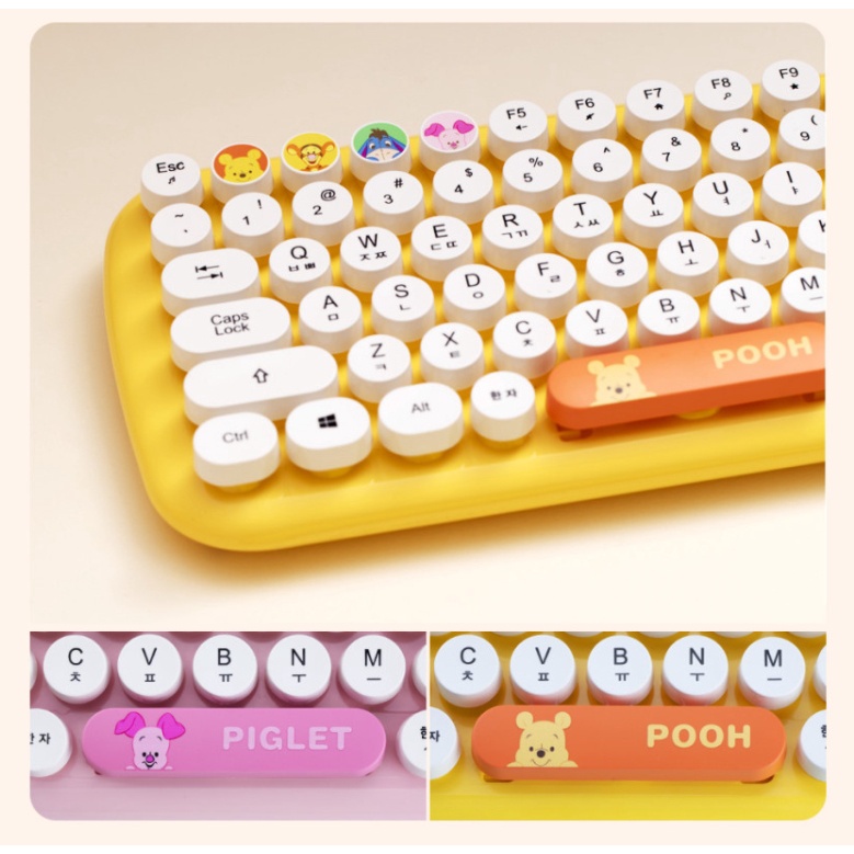 DISNEY Bàn phím không dây hình Winnie The Pooh