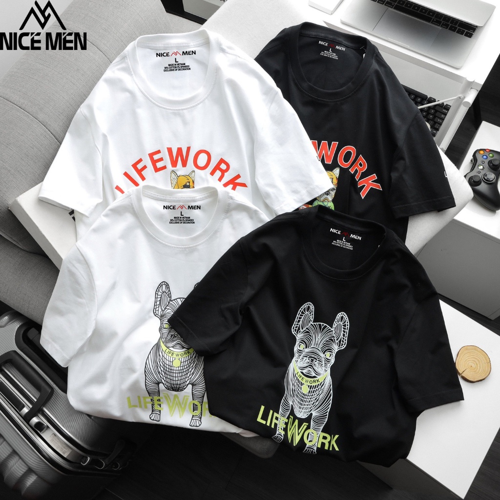 Áo Phông LifeWork Silket Radoc Phom Unisex Chất Cotton 4 chiều dành cho nam nữ NICEMENLW2