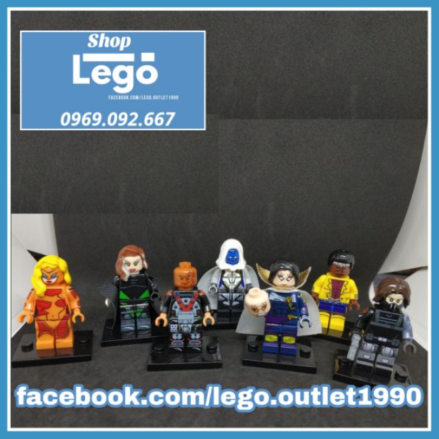 Xếp hình Luke Cage - Electrocutioner - Supergiant - Meteorite Siêu anh hùng Marvel & DC Lego Minifigures POGO PG8117