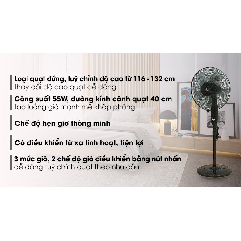 Quạt đứng Midea FS40- 15QR