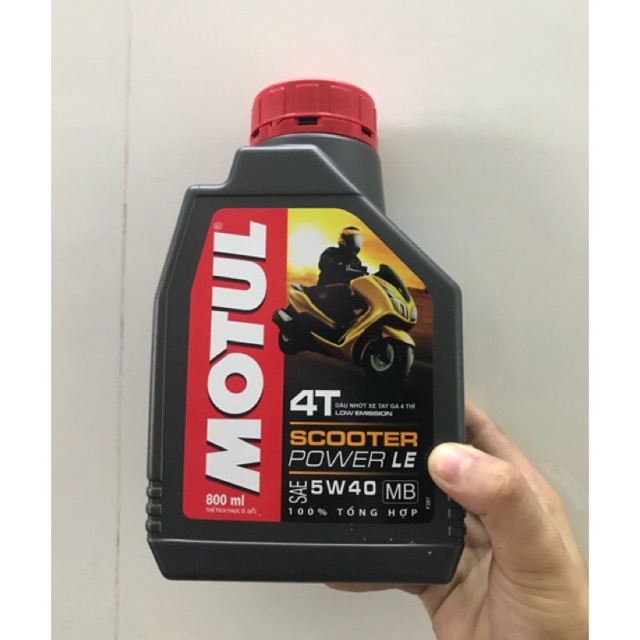 Dầu MOTUL Scooter Power LE 5W40 0.8L XE GA