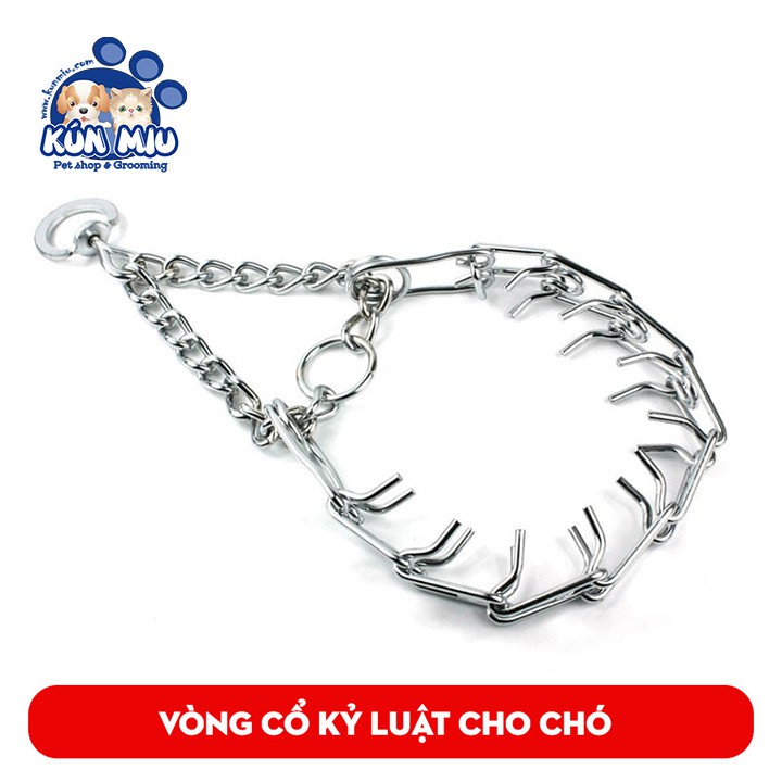 Vòng cổ kỷ luật, huấn luyện chó chuyên nghiệp Kún Miu chất liệu inox không gỉ