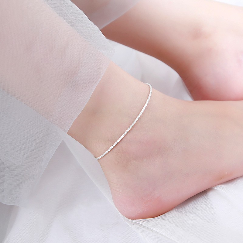 Lắc chân nữ bạc dây hoa nhỏ bé xinh dễ thương phụ kiện trang sức thời trang hàn quốc - MLR | BigBuy360 - bigbuy360.vn
