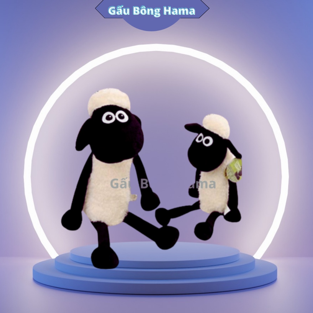 Cừu bông Shaun The Sheep lông xoắn kích thước 50 65cm Gấu Bông Hama