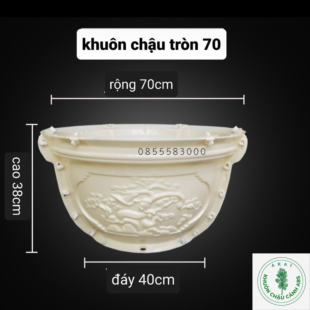 Khuôn đúc chậu tròn 70